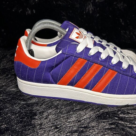 Adidas Original Superstar Men's 7 Purple Orange Suns G50968 Shell Toe Sneakers - Picture 3 of 15